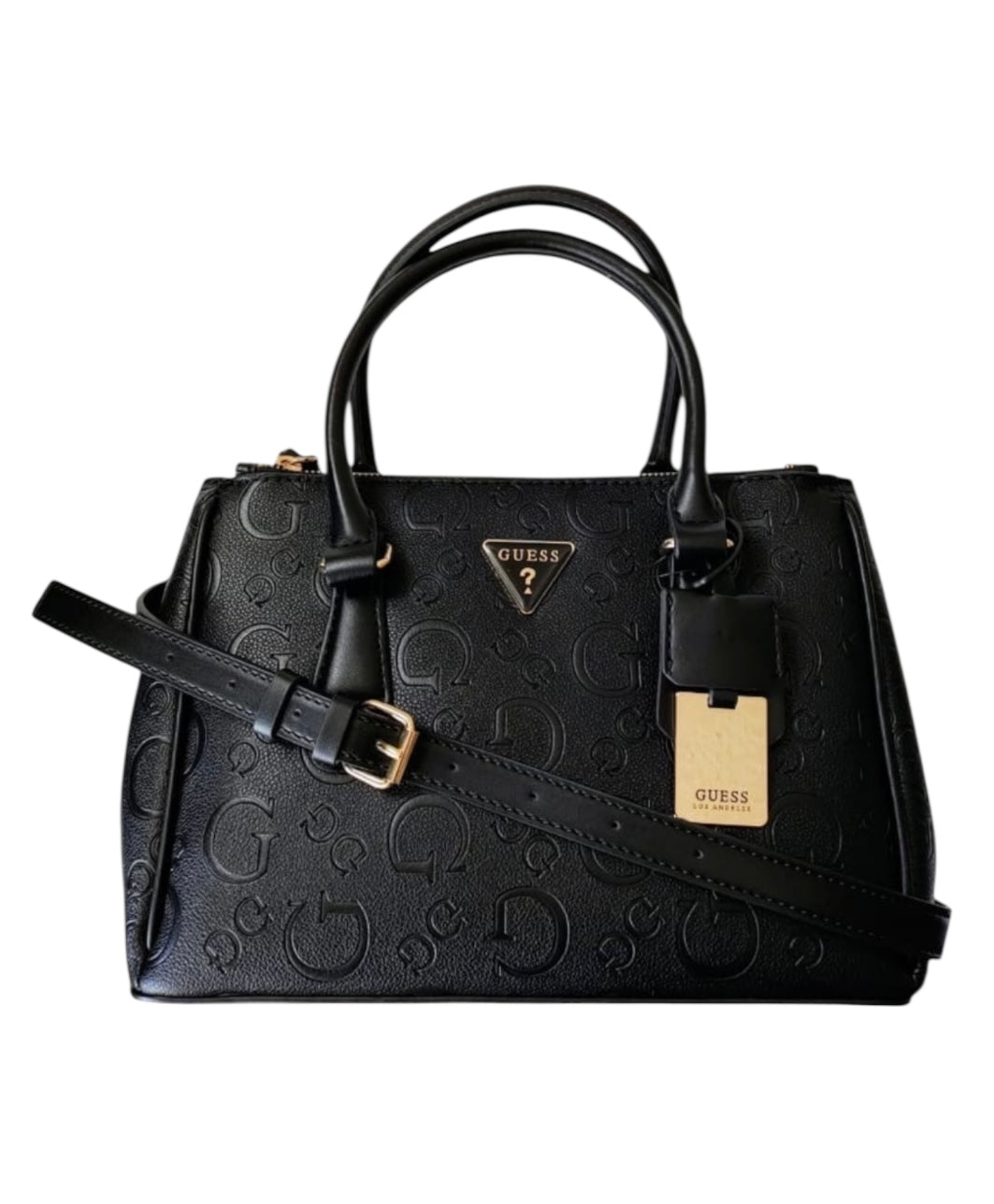 Guess Satchel Negro Triple Crossbody