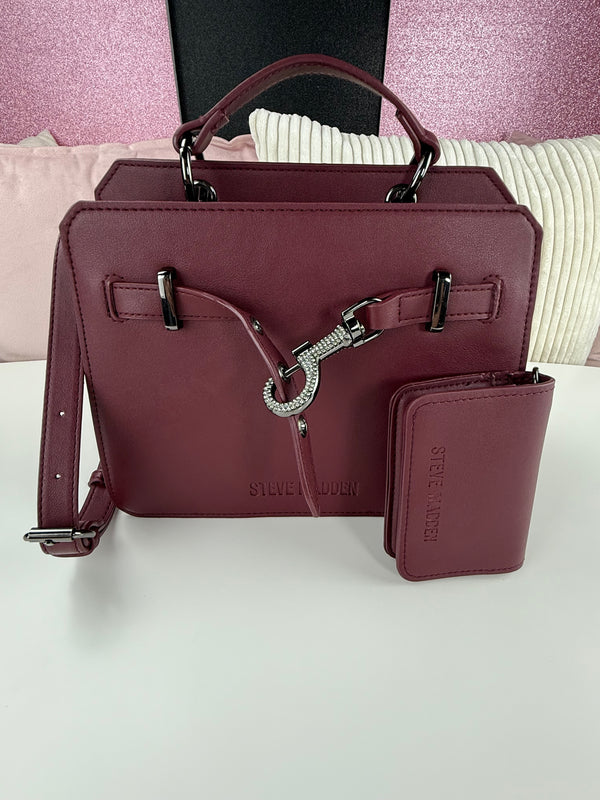 Steve Madden Crossbody Wine Candado