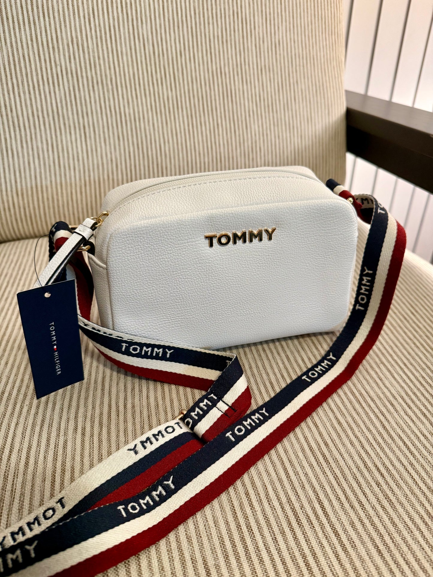 Tommy Hilfiger Crossbody White Lines
