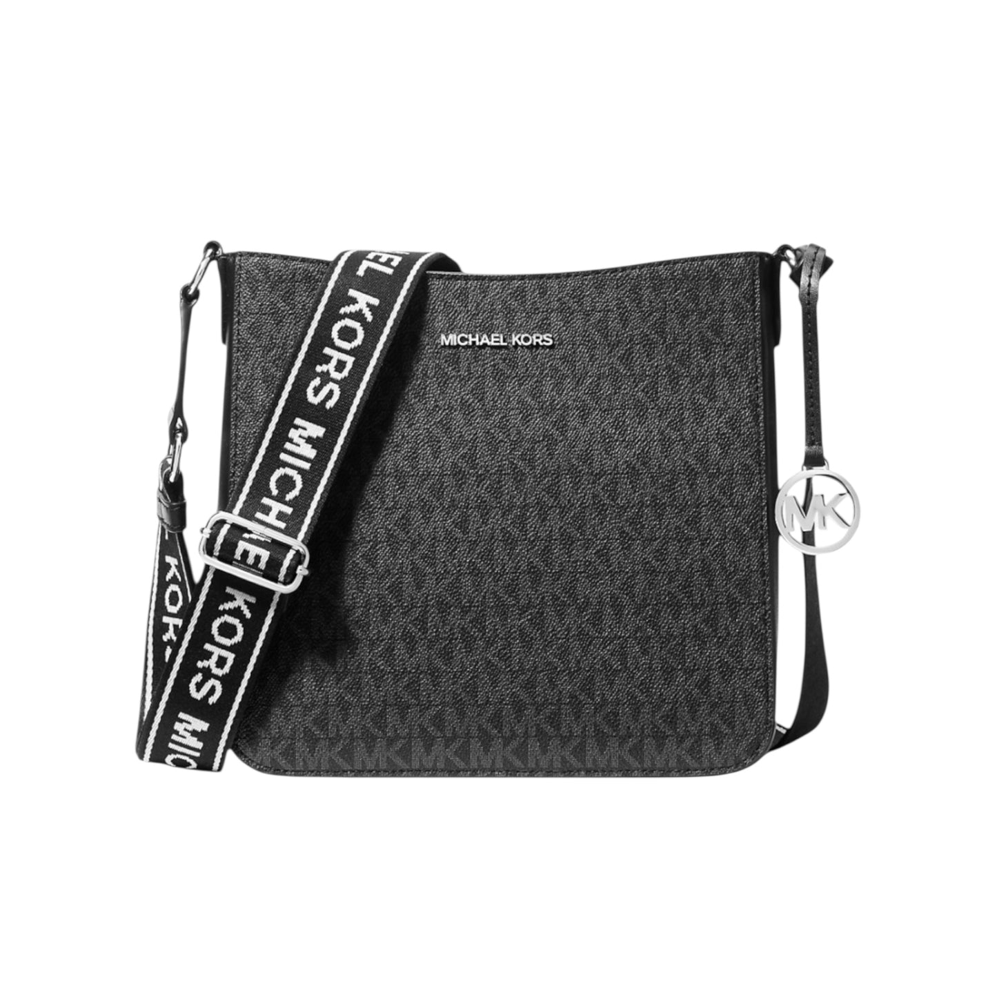 Michael Kors Jet Set Crossbody logotipo EXC Negro