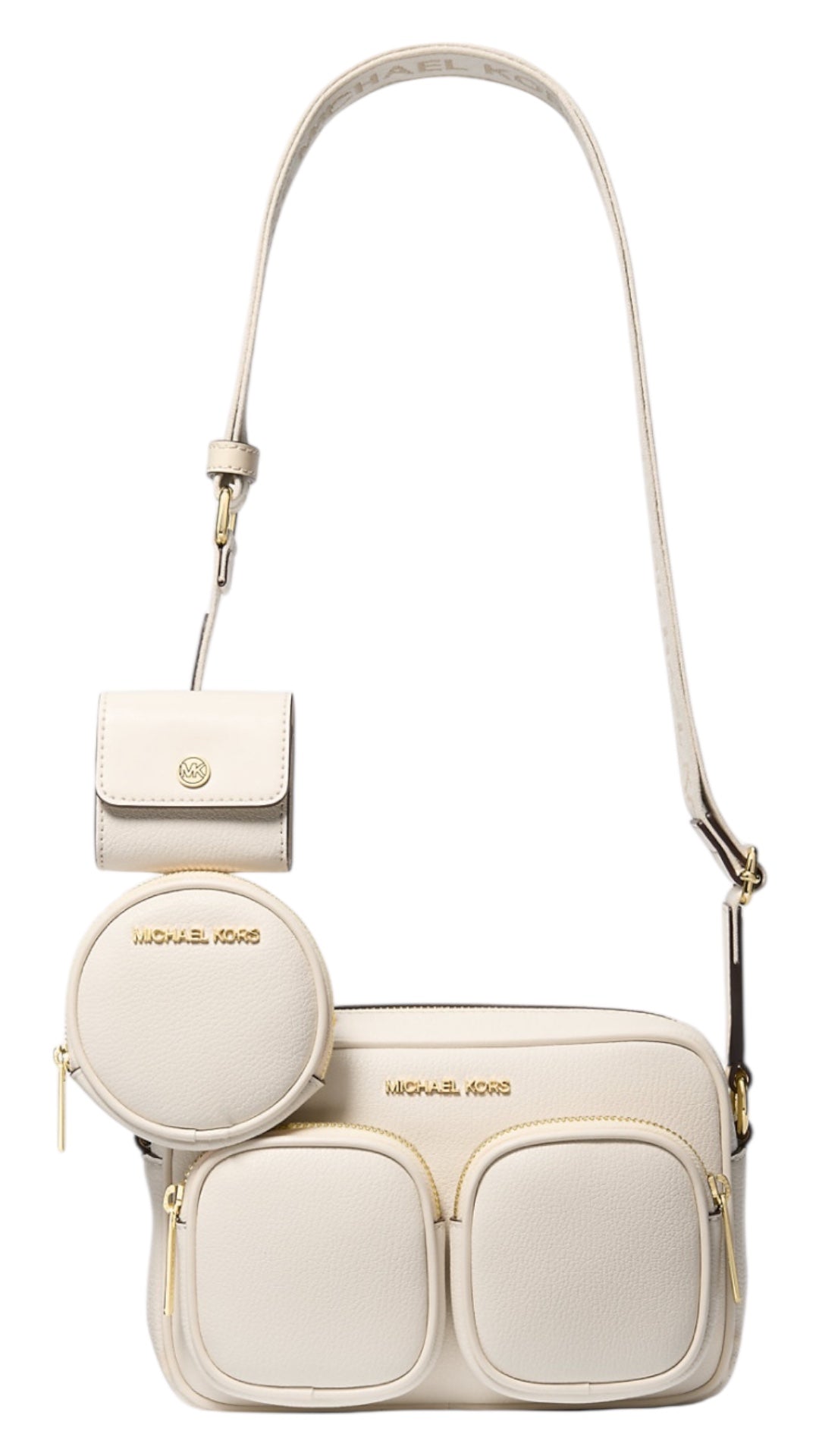 Michael Kors Jet Set Messenger Travel White Beige