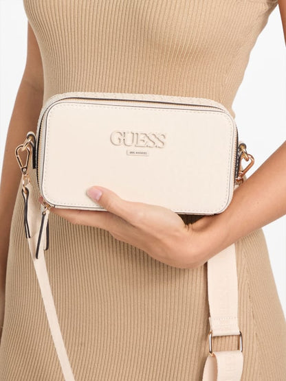 Guess Crossbody Doble ZIP Beige