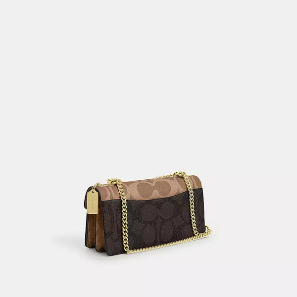 Coach Crossbody Klare Envelope Brown-Gold