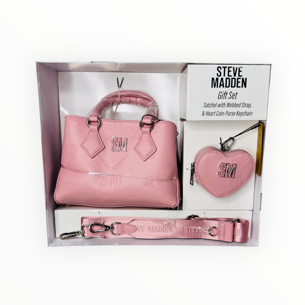 Steve Madden Set Cartera Rosa