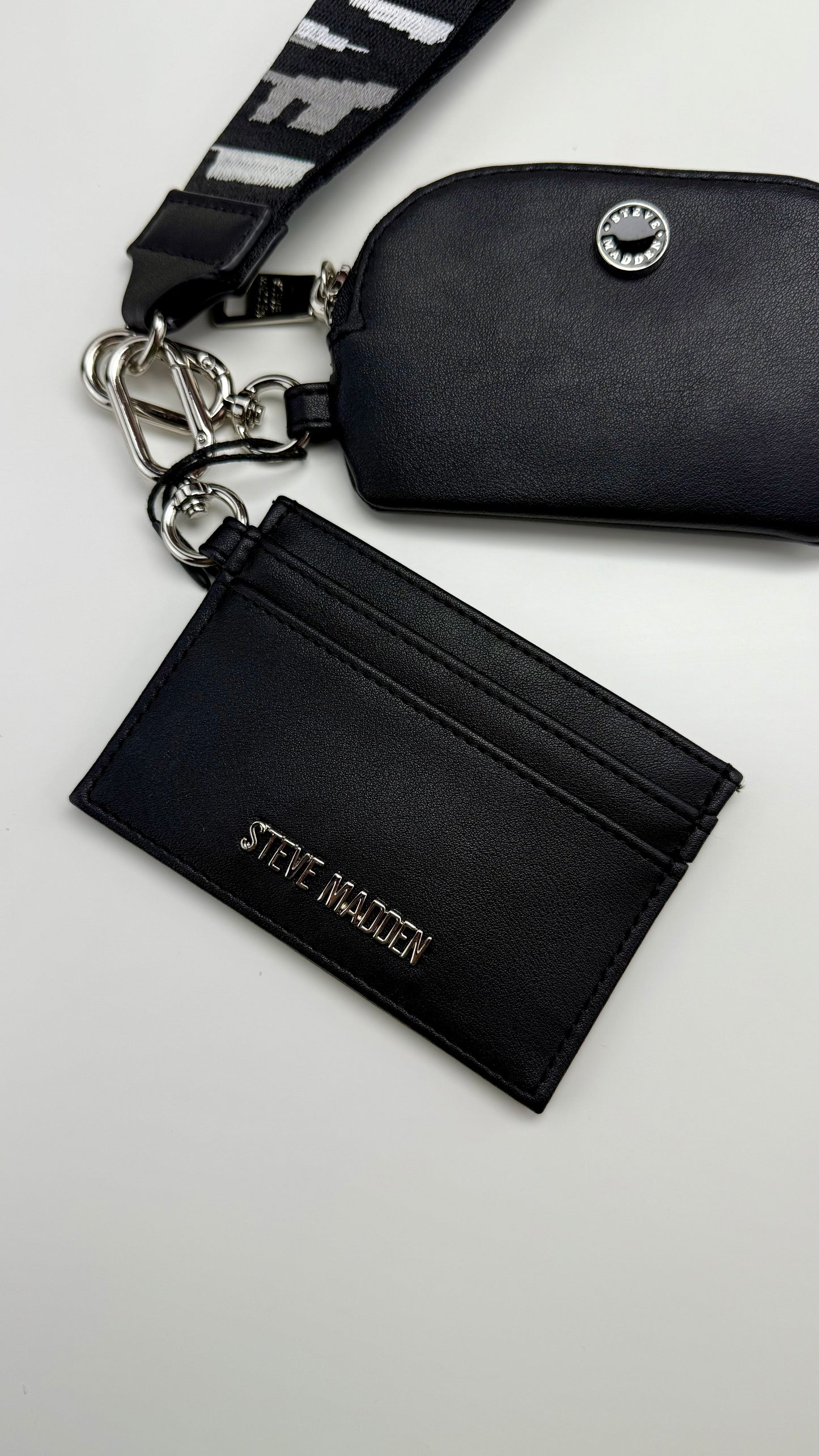 Steve Madden Card Holder & Wallet Black