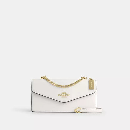 Coach Crossbody Klare Envelope White-Gold