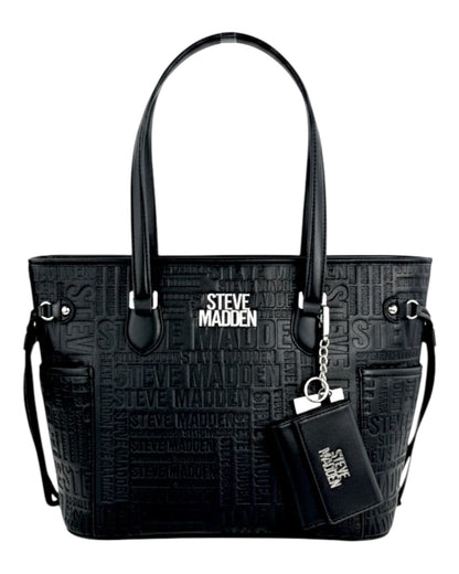 Steve Madden Tote BAG Black logos