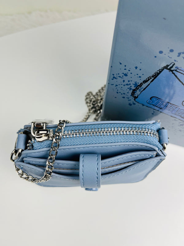 Steve Madden Billetera mini Crossbody Celeste