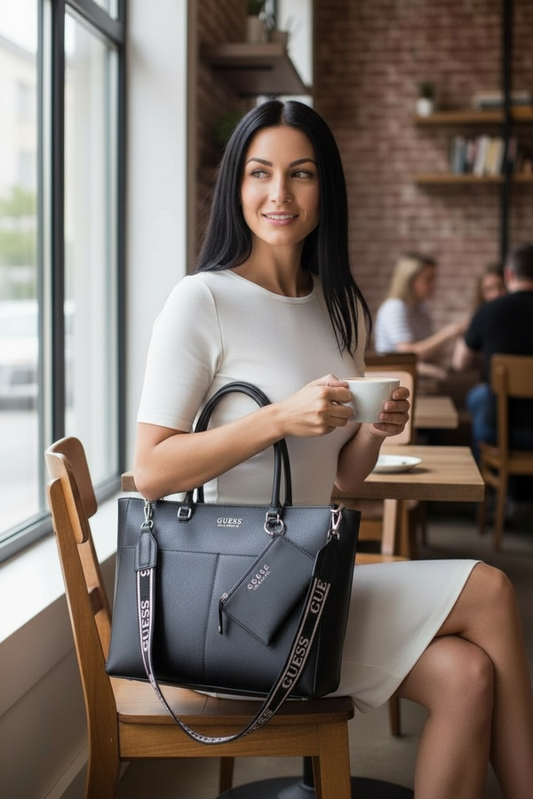 Guess TOTE BAG Pennywise Carryall Black