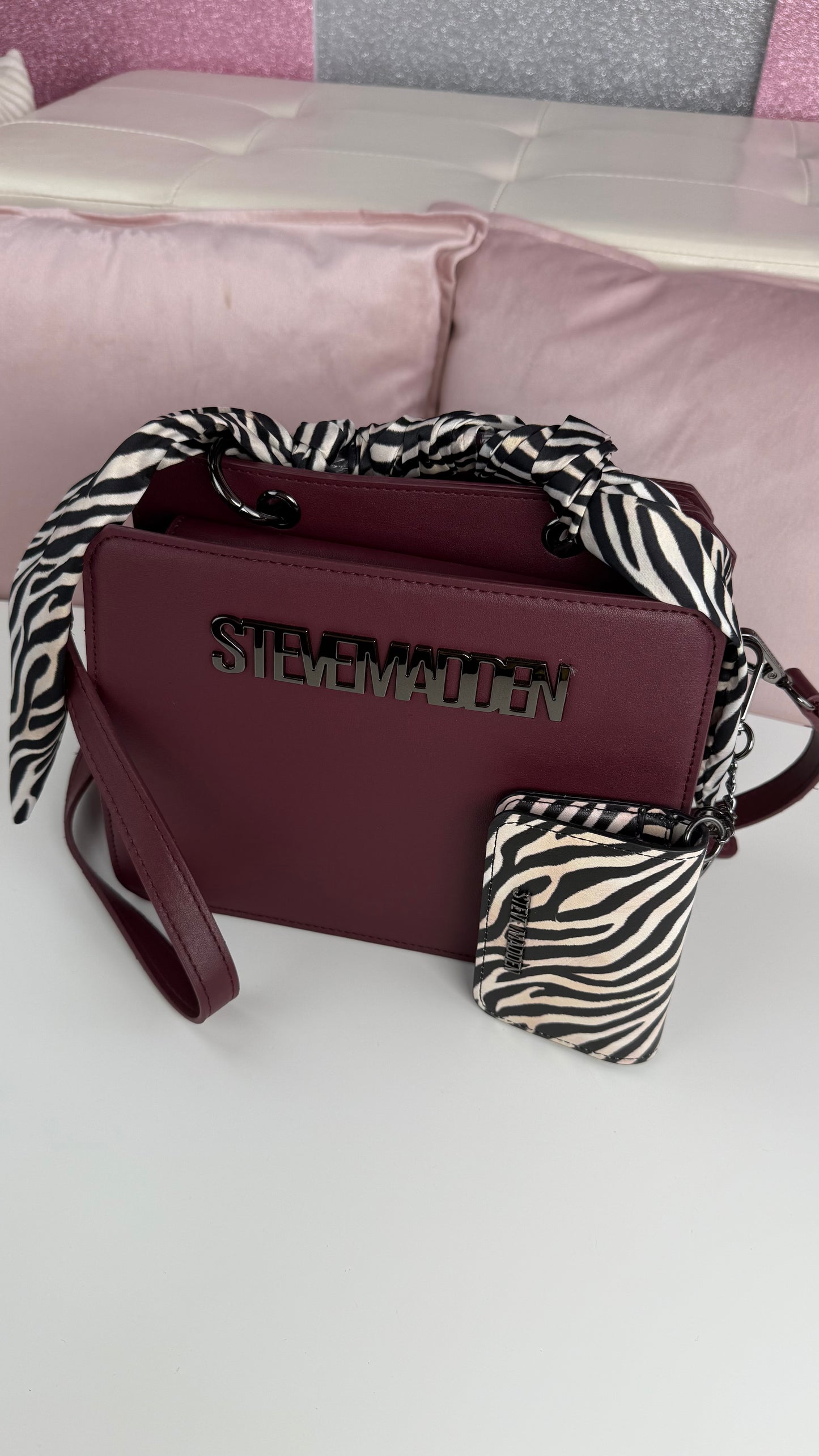 Steve Madden Crossbody Vino - Zebra