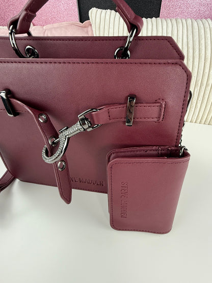 Steve Madden Crossbody Wine Candado