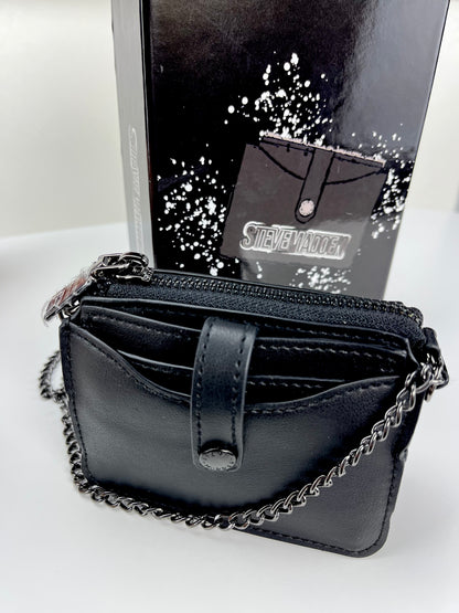 Steve Madden Billetera mini Crossbody Negra