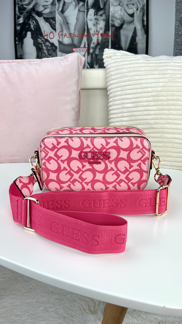 Guess Crossbody Doble ZIP Rosa