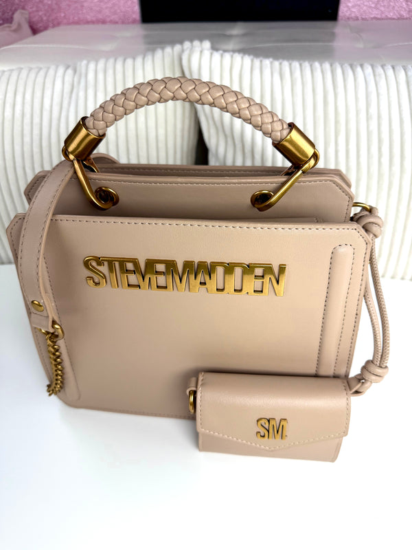 Steve Madden Crossbody Beige-Gold Luxury
