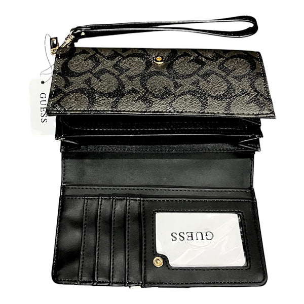 Guess Wallet Lines Black