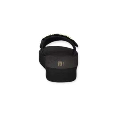 Guess Sandalia Negro logo Peers