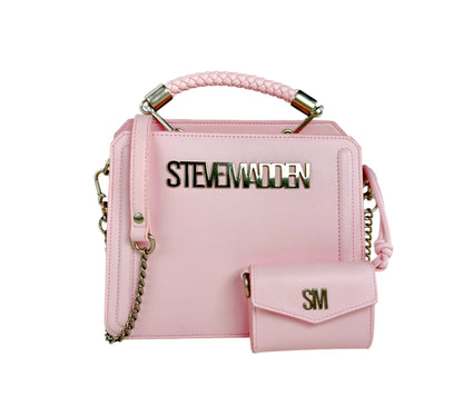 Steve Madden Crossbody Pink-Platinum Luxury
