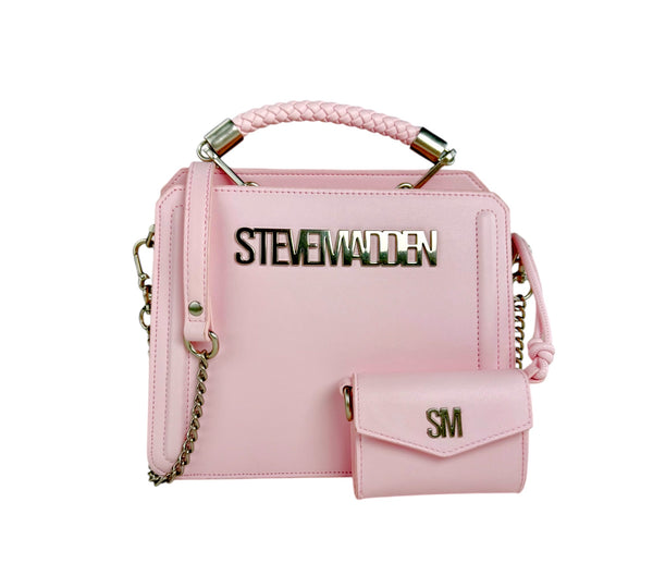 Steve Madden Crossbody Pink-Platinum Luxury