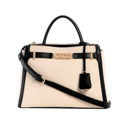 Guess Satchel Beige-Black