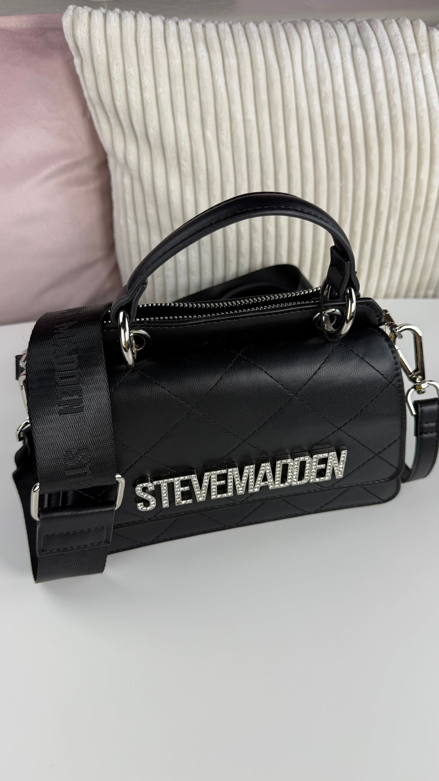 Steve Madden Crossbody Black 2 Strap mini
