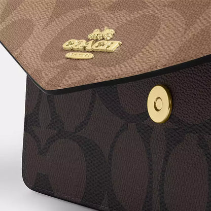 Coach Crossbody Klare Envelope Brown-Gold