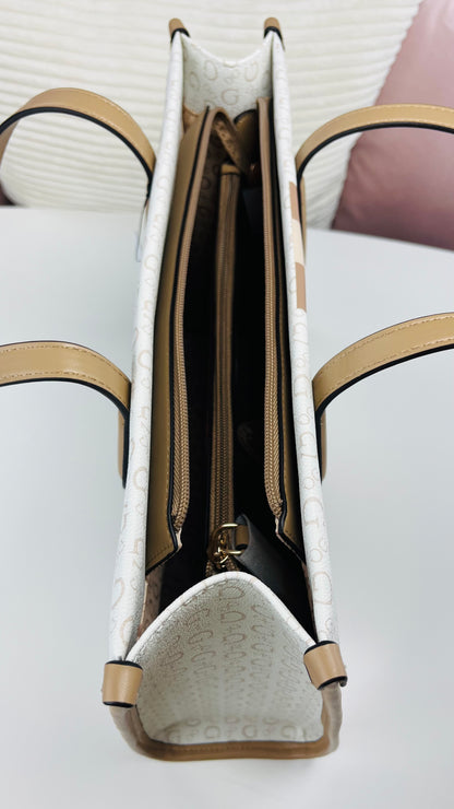 Guess Tote BAG Beige franjas