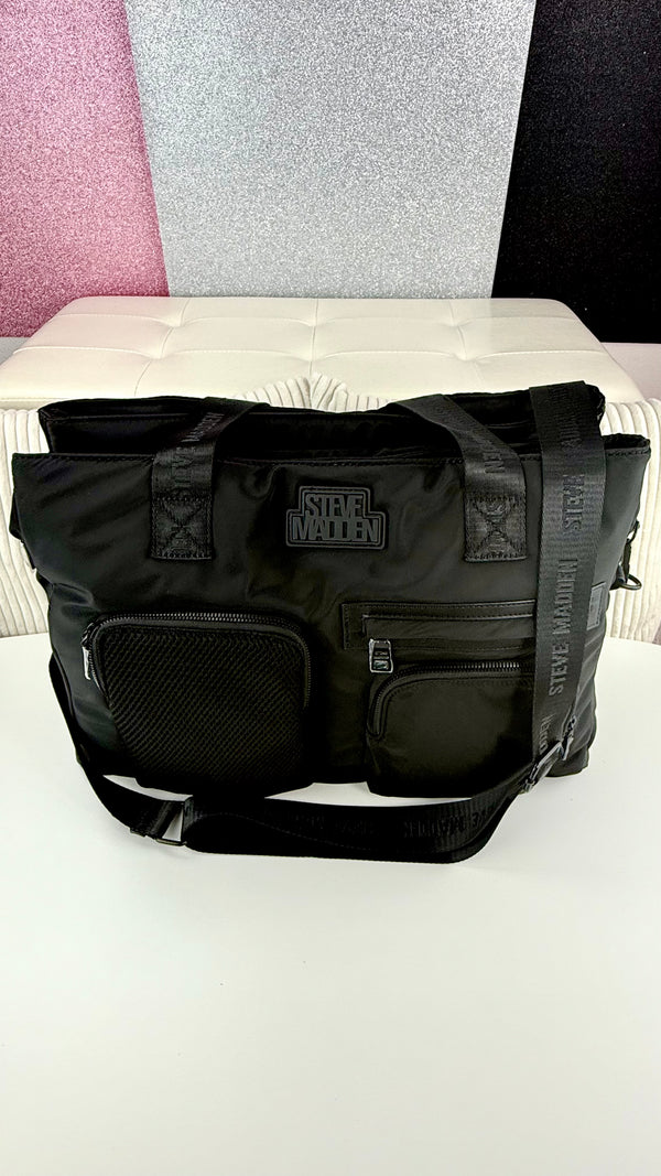 Steve Madden Tote Weekener Black
