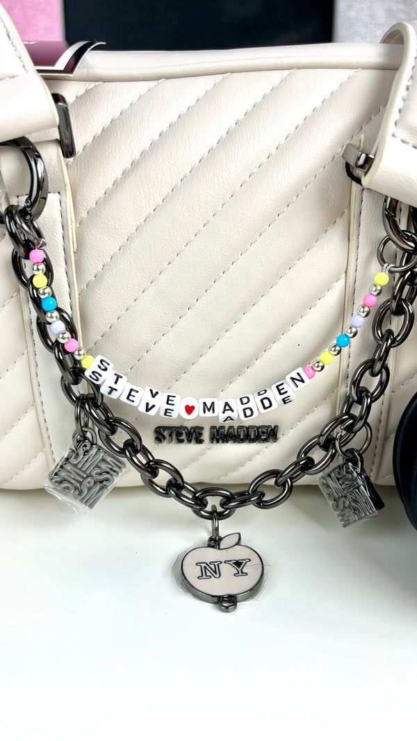 Steve Madden Shoulder BAG BAR Charm White