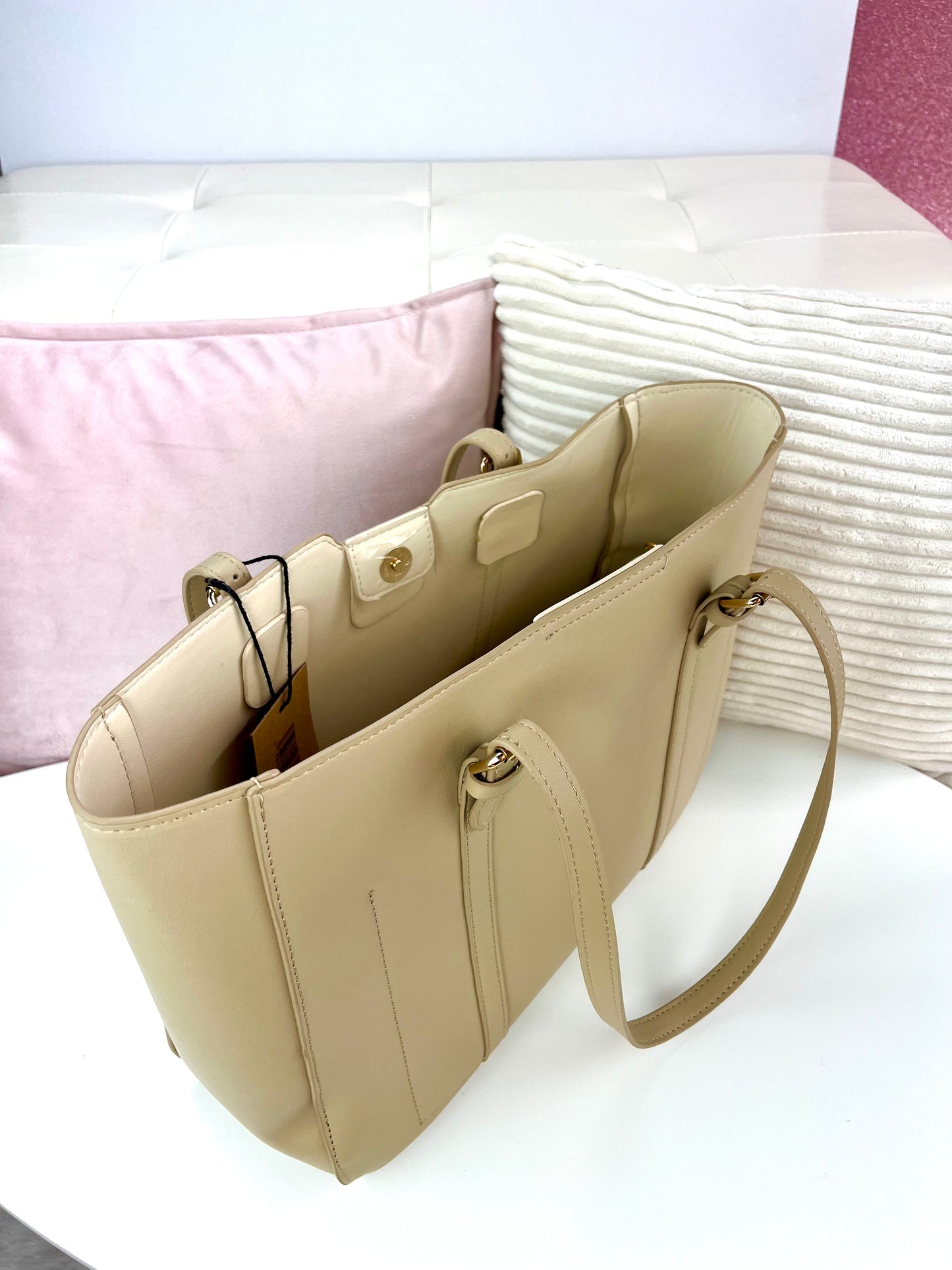Steve Madden Tote Mediano + Crossbody mini Beige
