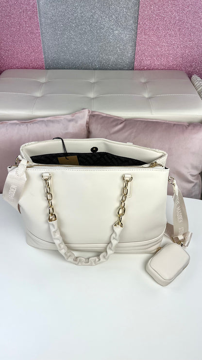 Steve Madden Tote Bage White