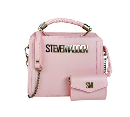 Steve Madden Crossbody Pink-Platinum Luxury