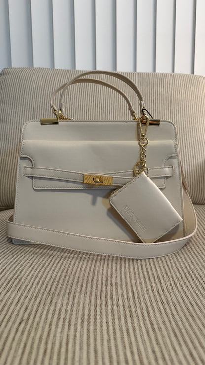 Steve Madden Satchel - Wallet Cream