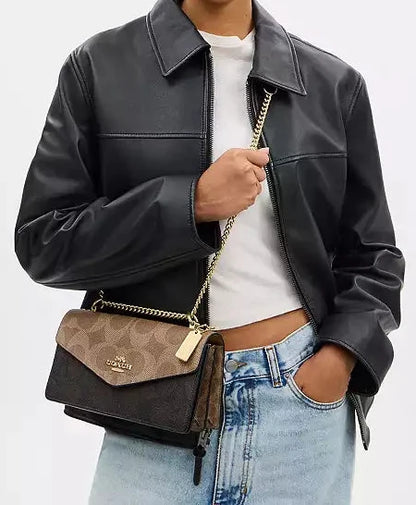 Coach Crossbody Klare Envelope Brown-Gold