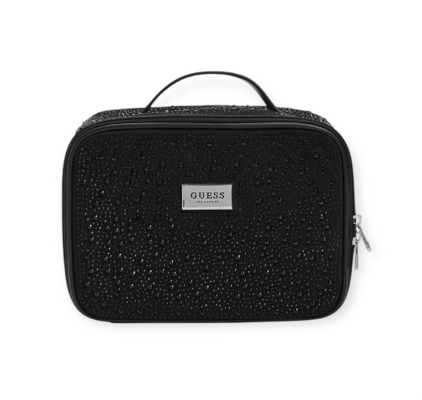 Guess Cosmetiquera Glitz Negra