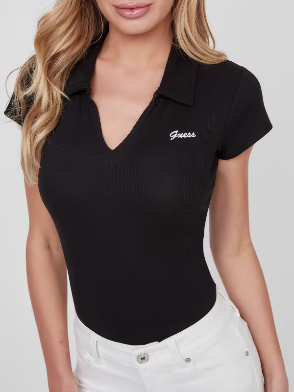 Guess Blusa Polo Negra