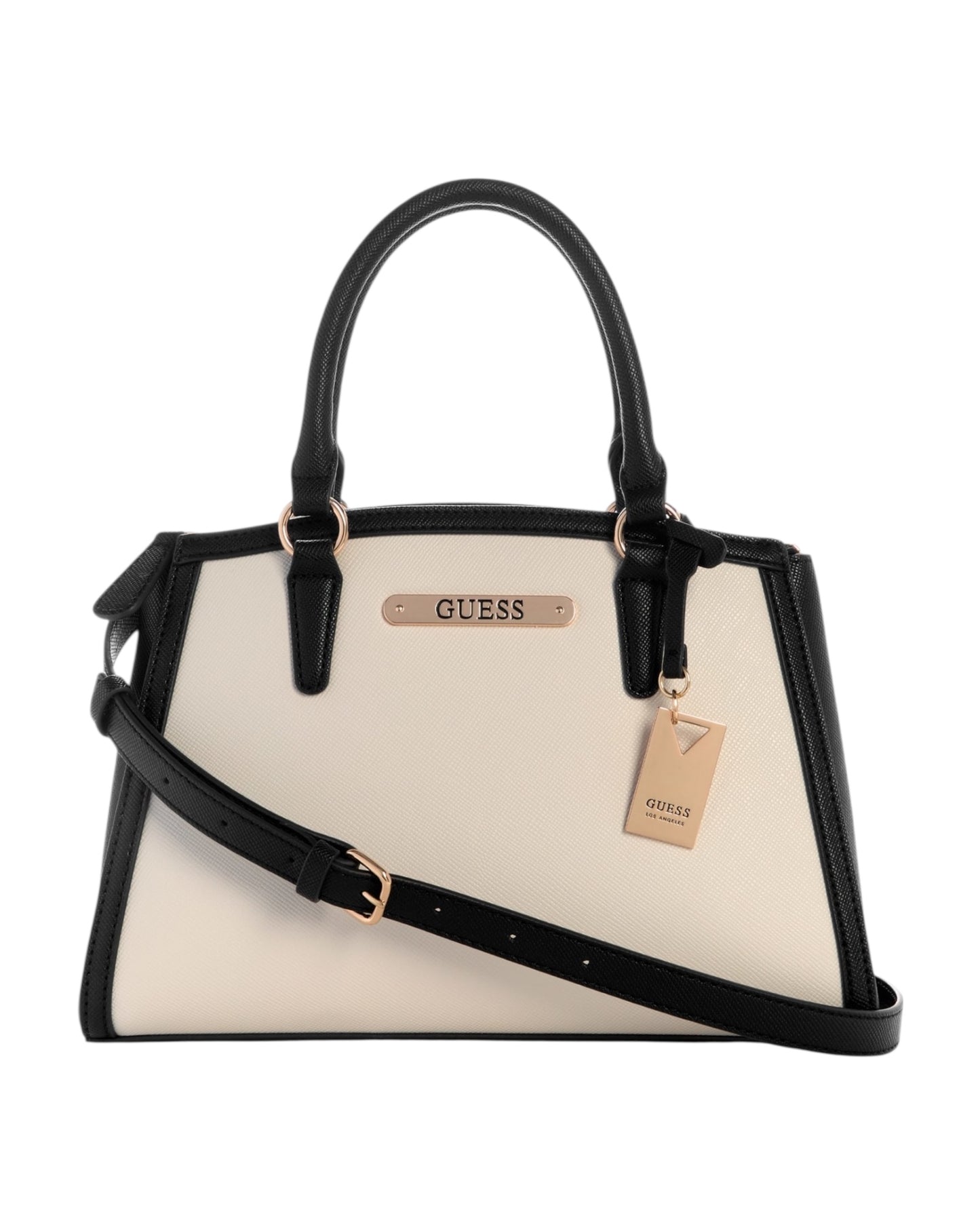 Guess Satchel Kyrie Saffiano Beige