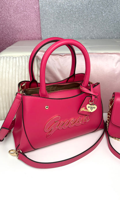 Guess Satchel Abeille Pink