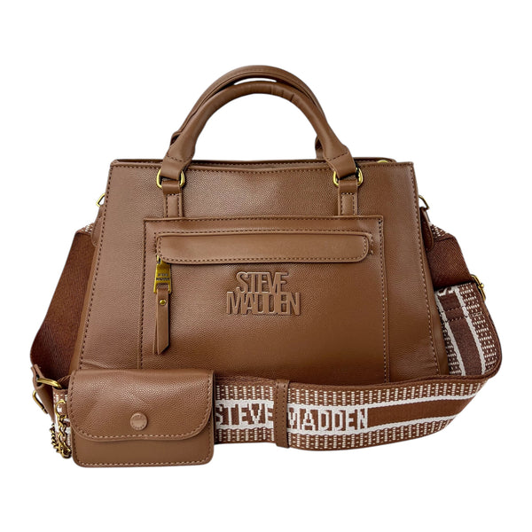 Steve Madden Satchel y Crossbody Café