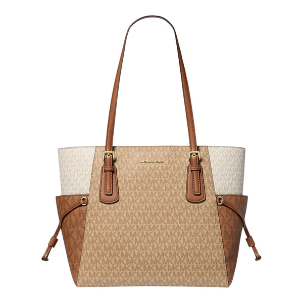 Michael Kors Tote BAG Voyager Brown - White