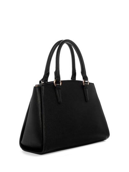 Guess Satchel Kyrie Saffiano Negro