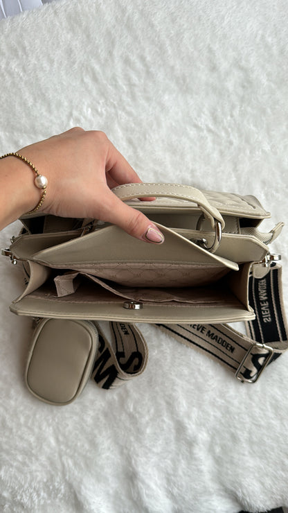 Steve Madden Crossbody Beige relieve