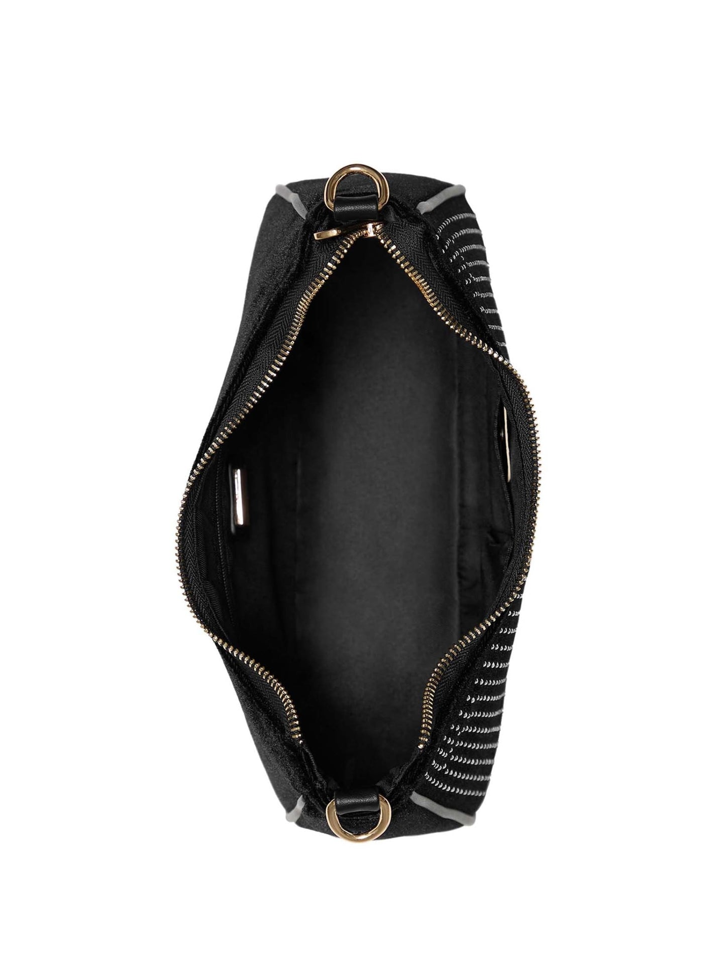 Guess Holly Velvet Shoulder BAG Black
