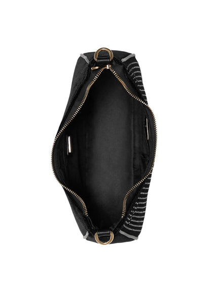 Guess Holly Velvet Shoulder BAG Black