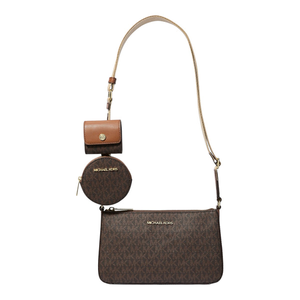 Michael Kors Jet Set Crossbody Airpods Brown