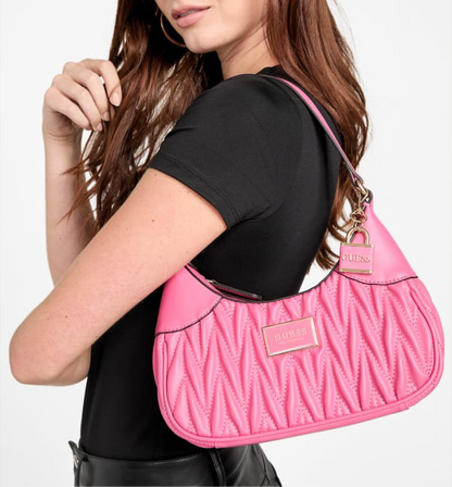Guess Bolso Hombro Fluer Rosa