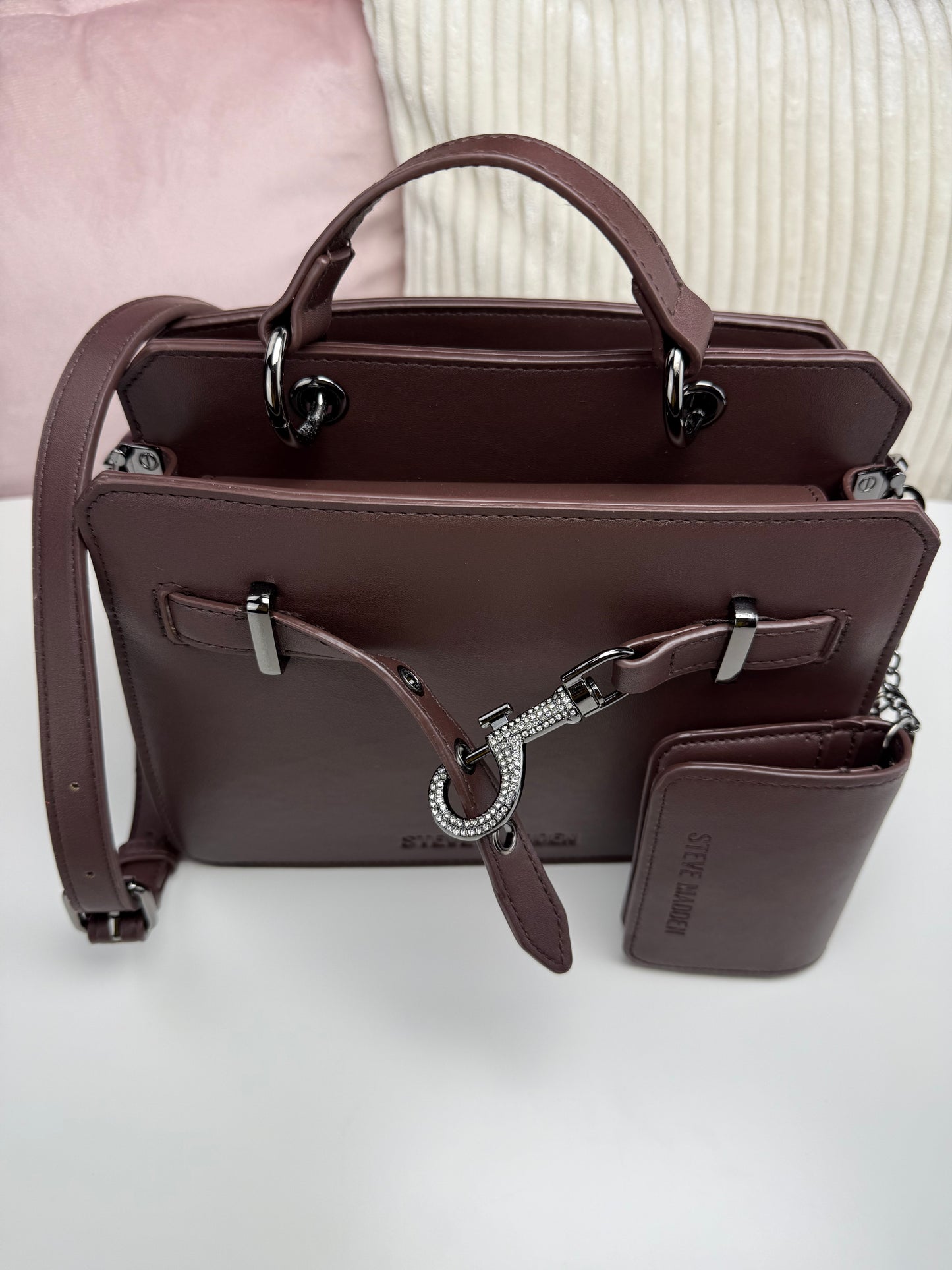 Steve Madden Crossbody Brown Candado