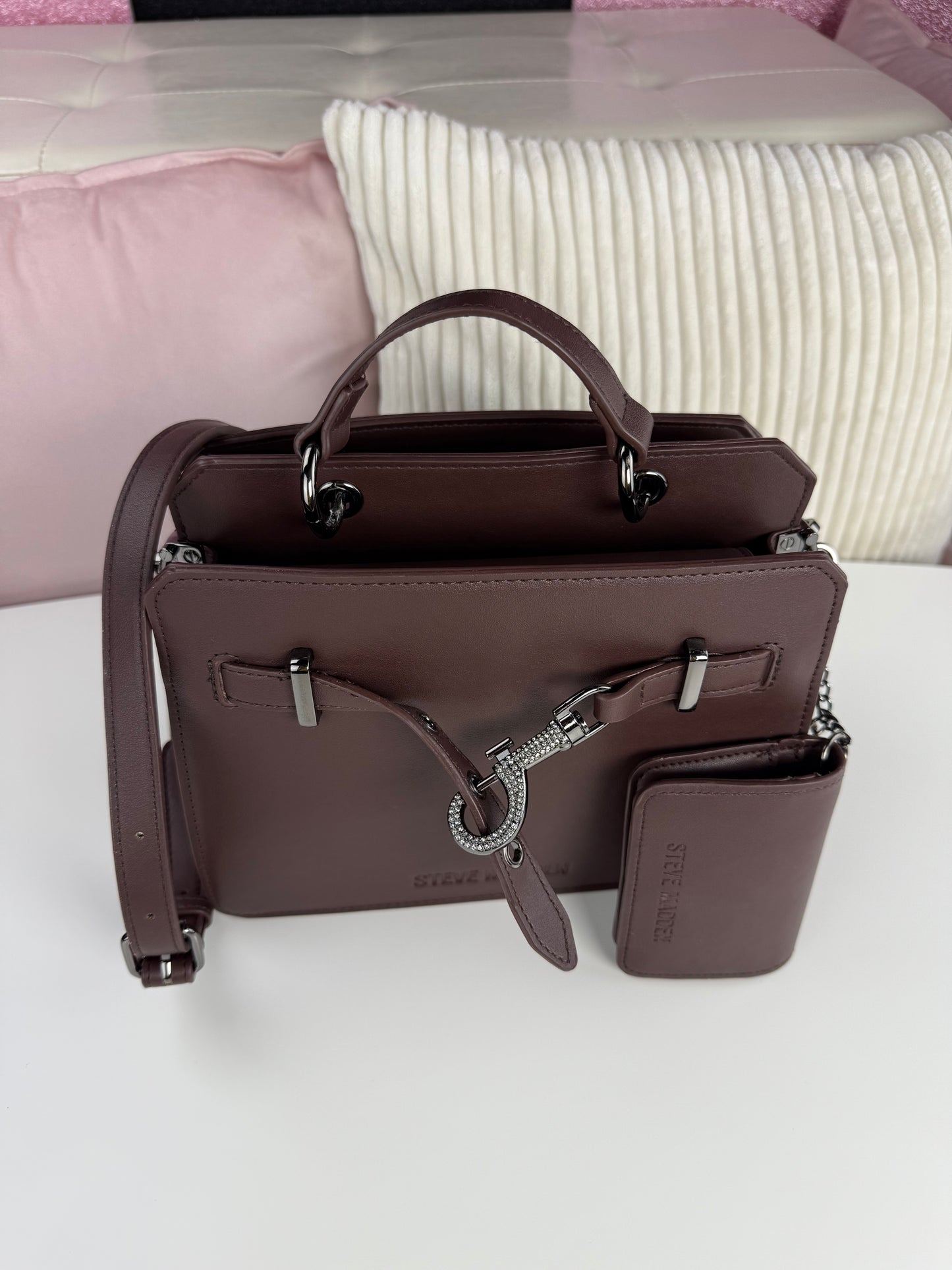 Steve Madden Crossbody Brown Candado