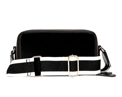 Guess Crossbody Double Zip Carrara Black
