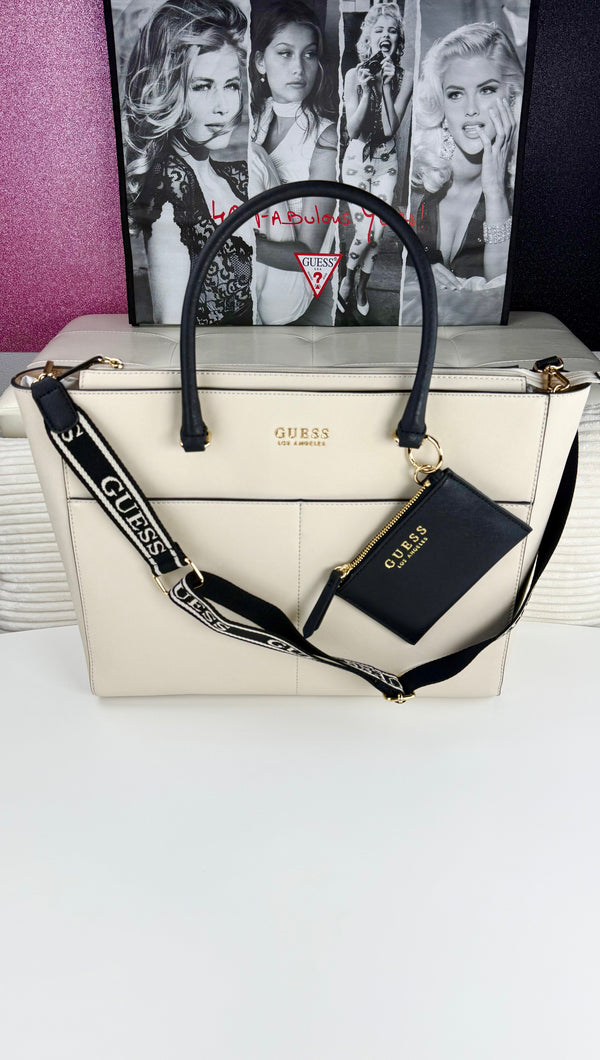 Guess TOTE BAG Pennywise Carryall Beige Luxury