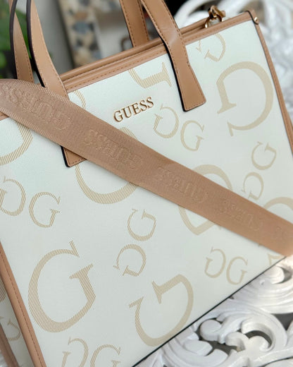 Guess Tote BAG Beige y Crossbody